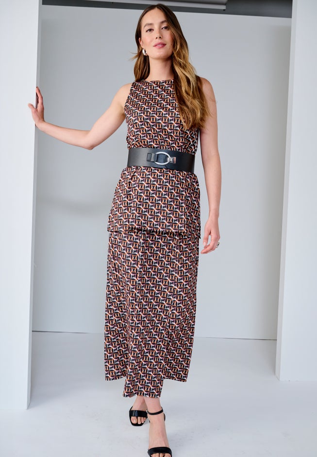 Stretch Knit Tunic Tank image number 2