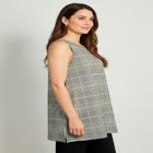 Stretch Knit Tunic Tank image number null