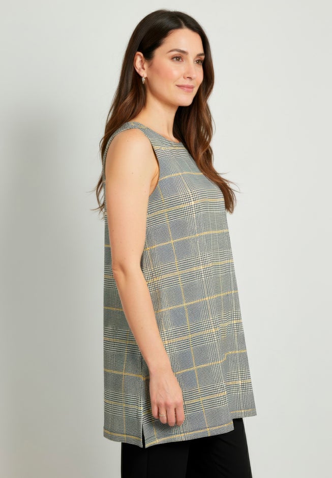 Stretch Knit Tunic Tank image number 1