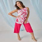 Stretch Knit Tunic Tank image number null