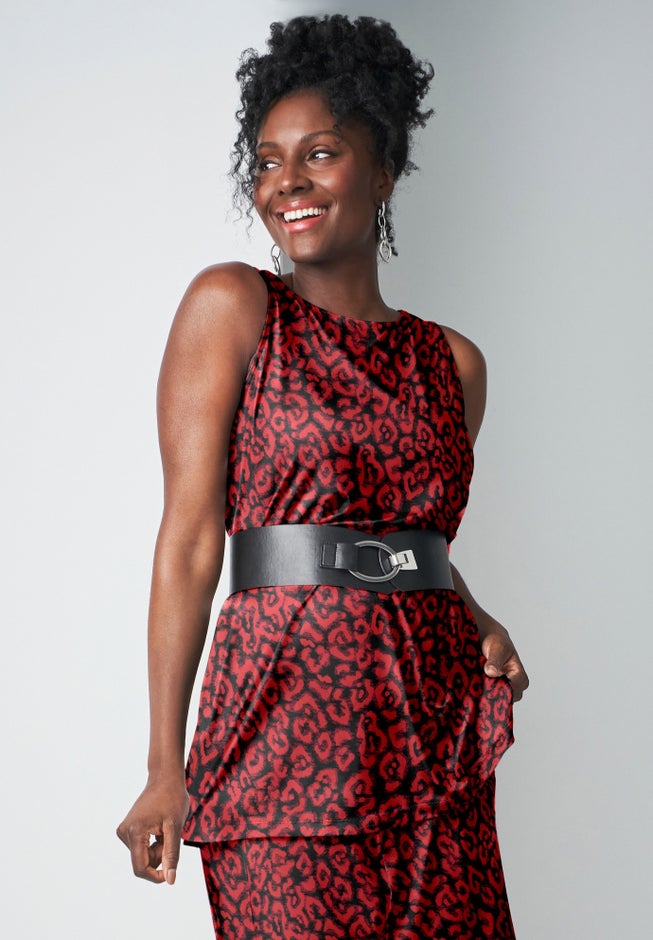 Stretch Knit Tunic Tank image number 0