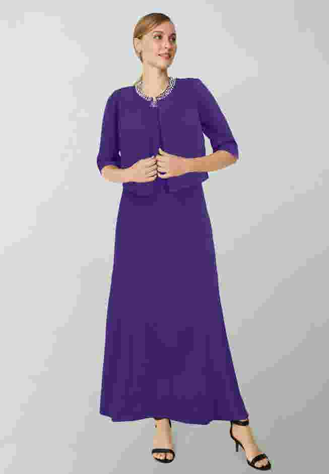 2-Piece Beaded Jacket Dress image number 0