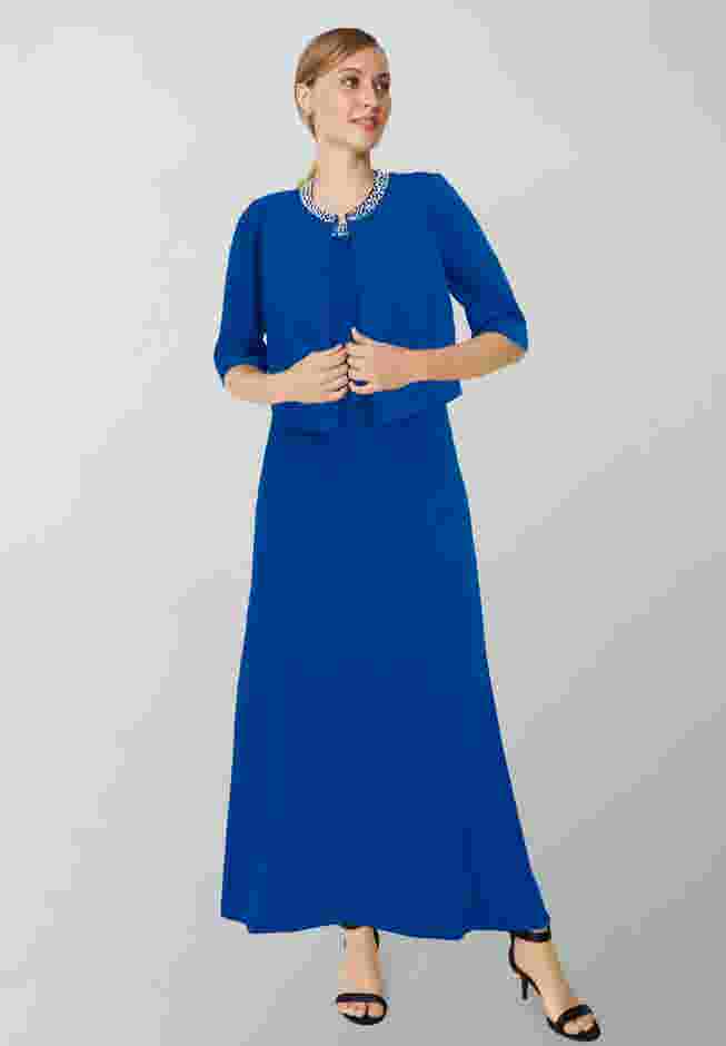 2-Piece Beaded Jacket Dress image number 0