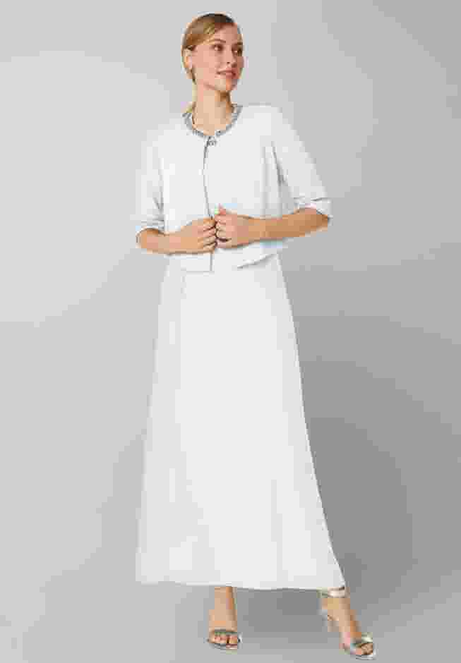2-Piece Beaded Jacket Dress image number 0