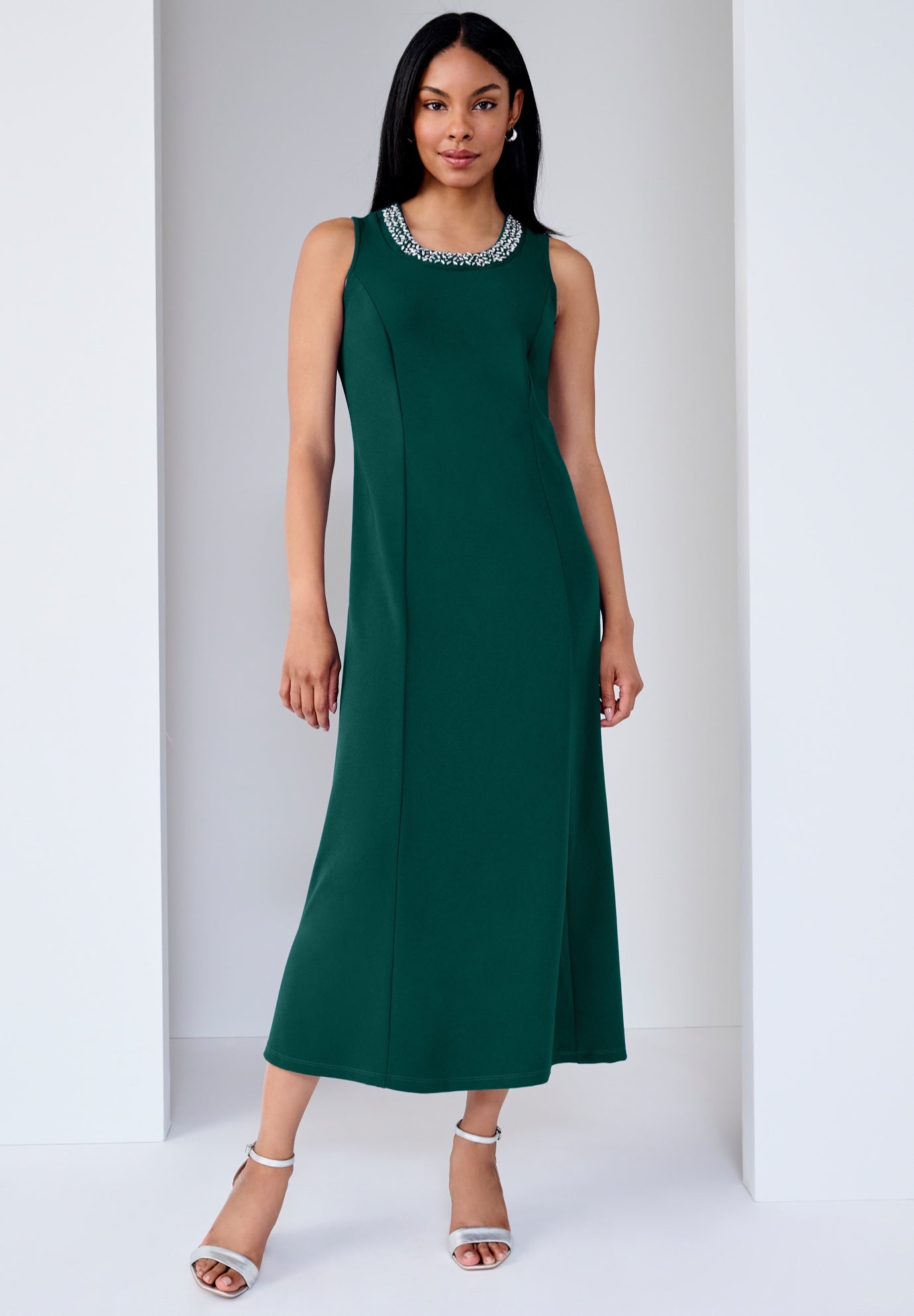 2-Piece Beaded Jacket Dress image number 1