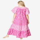 Long Tiered Print Lounger image number null