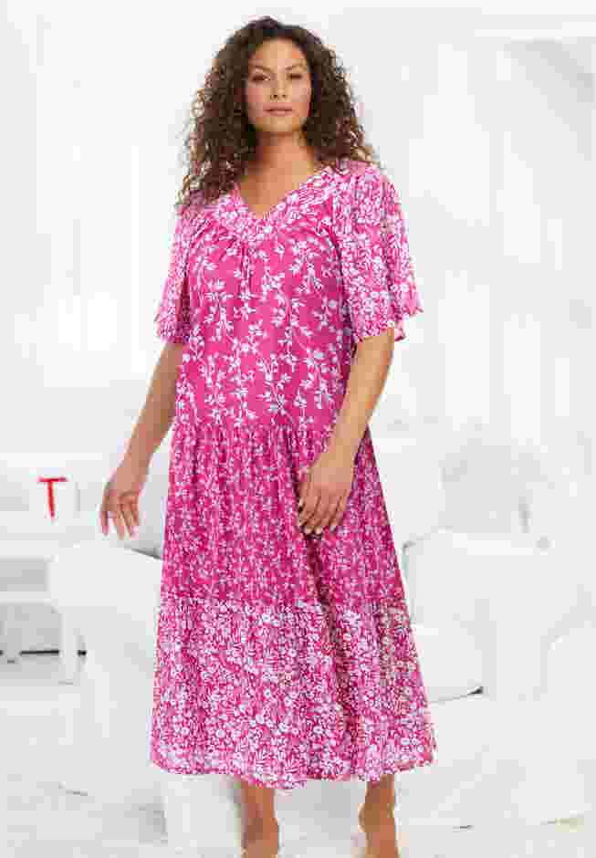 Long Tiered Print Lounger image number 5
