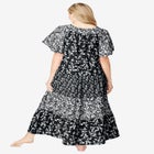 Long Tiered Print Lounger image number null