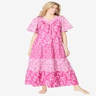 Long Tiered Print Lounger image number null