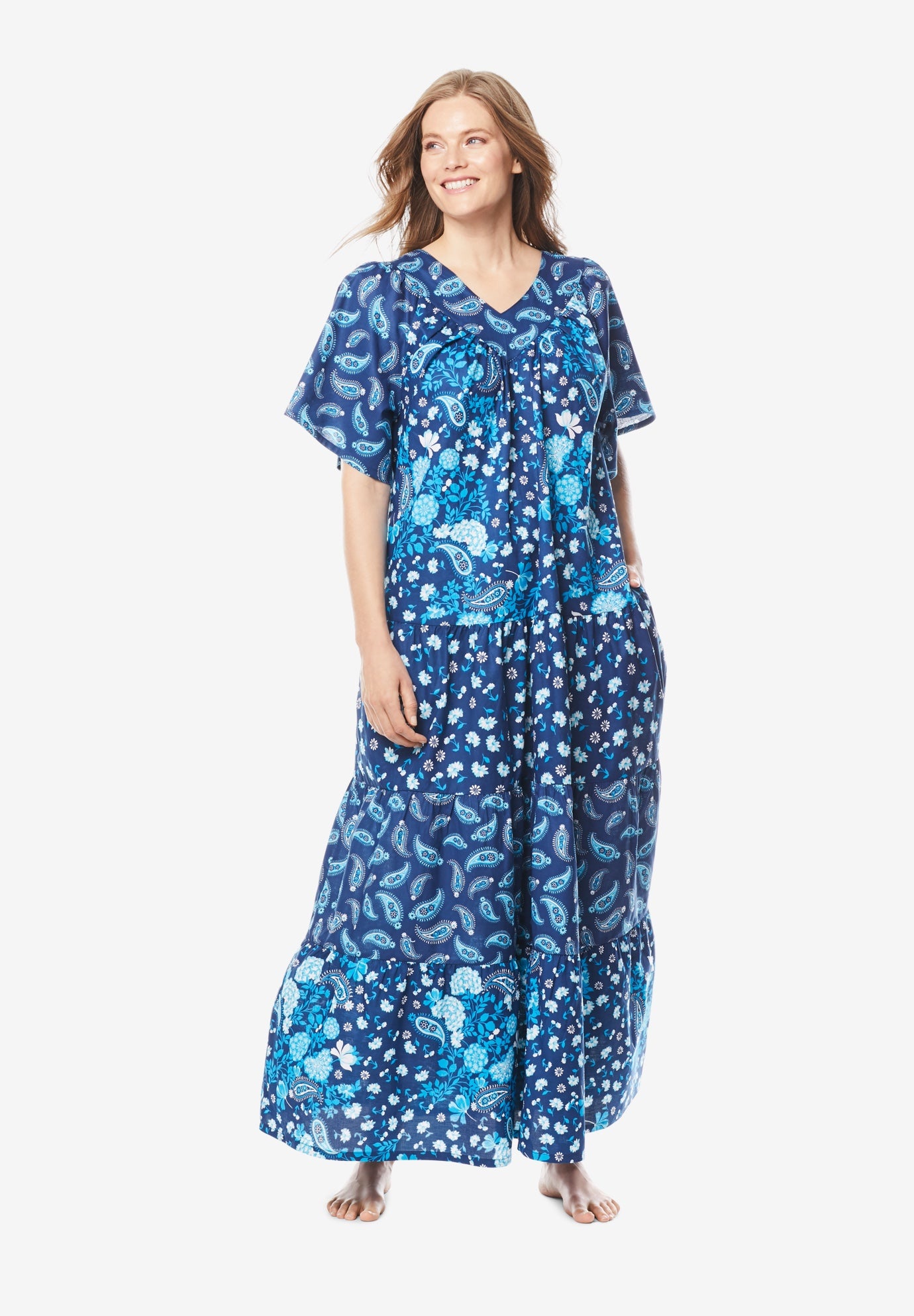 Long Tiered Print Lounger image number 0