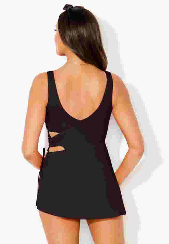 Asymmetrical Cut Out Swimdress image number 1
