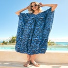 Ruched Caftan Cover Up image number 1