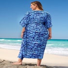 Ruched Caftan Cover Up image number null