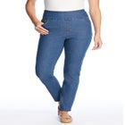 Flex-Fit Slim-Leg Pull-On Gap-Free Stretch-Denim Jeans image number null