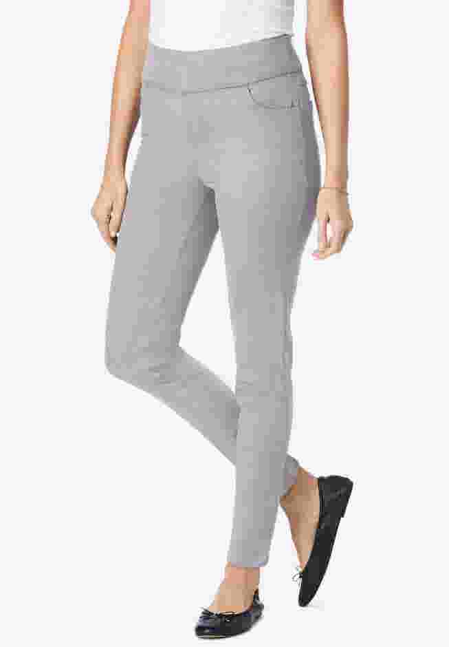 Flex-Fit Pull-On Slim-Leg Denim Jean image number 0