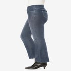 Flex-Fit Pull-On Bootcut Gap-Free Stretch Denim Jeans image number null