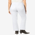 Flex-Fit Pull-On Bootcut Gap-Free Stretch Denim Jeans image number null