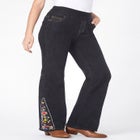 Flex-Fit Pull-On Bootcut Gap-Free Stretch Denim Jeans image number null