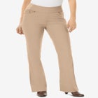 Flex-Fit Pull-On Bootcut Gap-Free Stretch Denim Jeans image number null