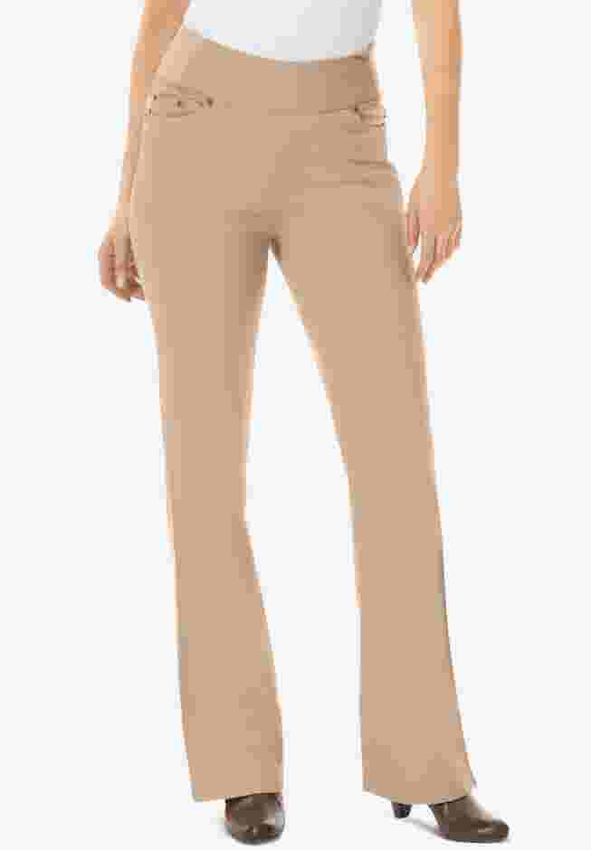 Flex-Fit Pull-On Bootcut Denim Jean image number 0