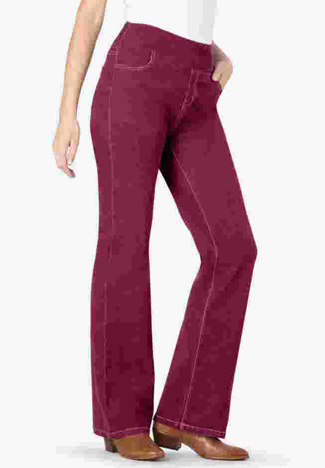 Flex-Fit Pull-On Bootcut Denim Jean image number 0