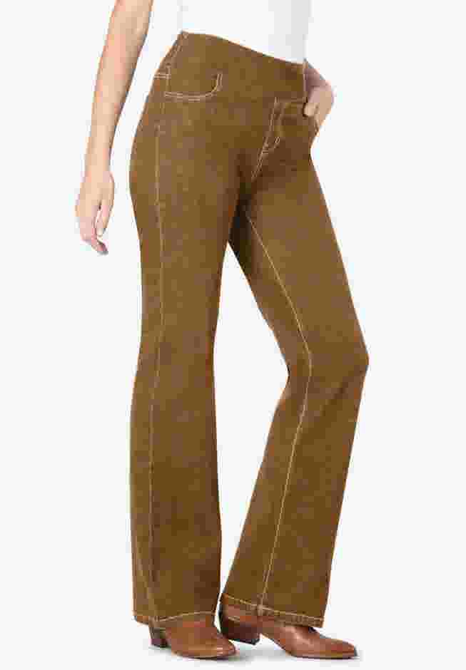 Flex-Fit Pull-On Bootcut Denim Jean image number 0