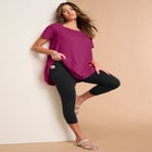 Side-Pocket Essential Capri Legging image number 0