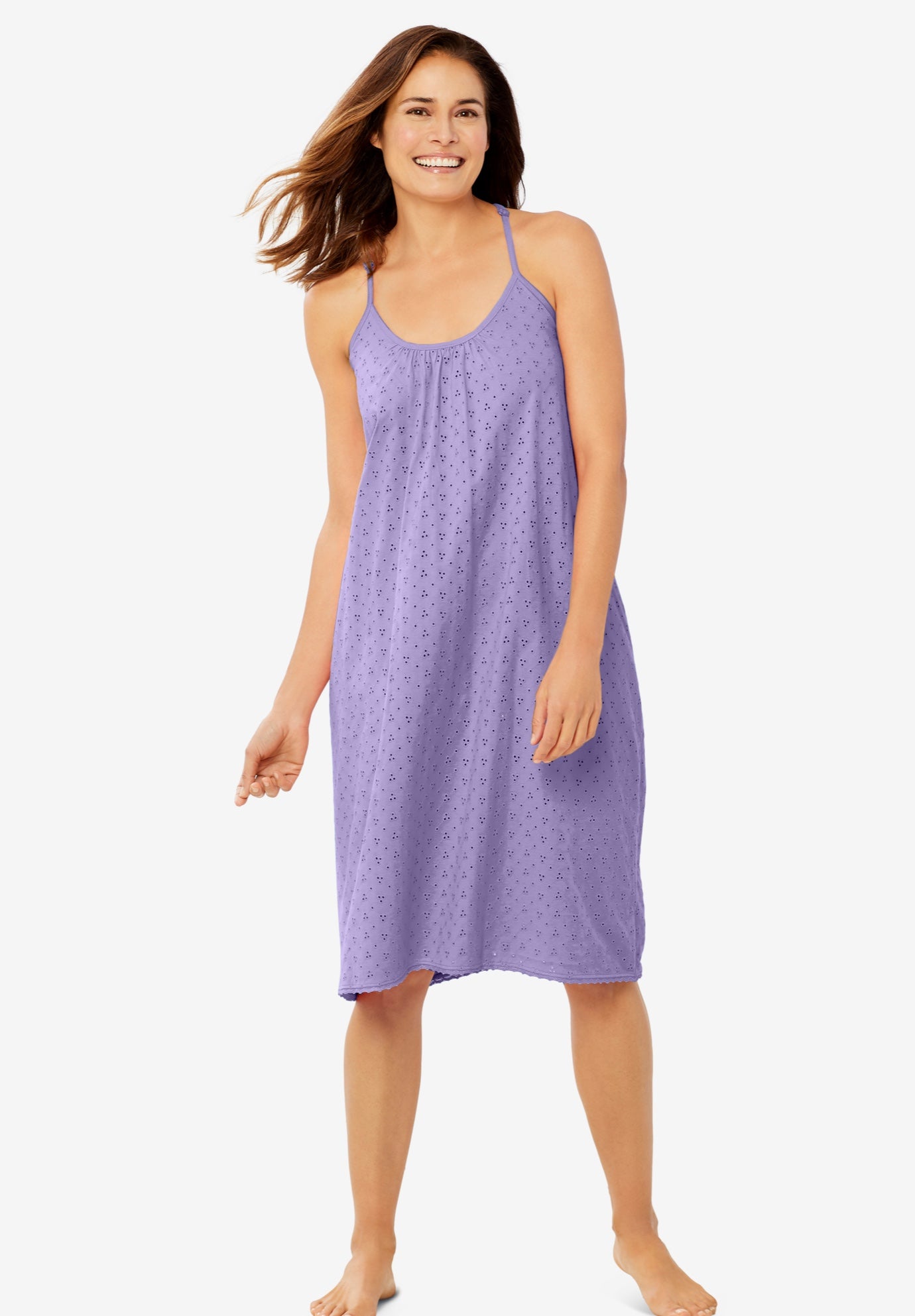 Breezy Eyelet Short Nightgown image number 0