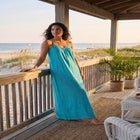 Breezy Eyelet Knit Long Nightgown image number null