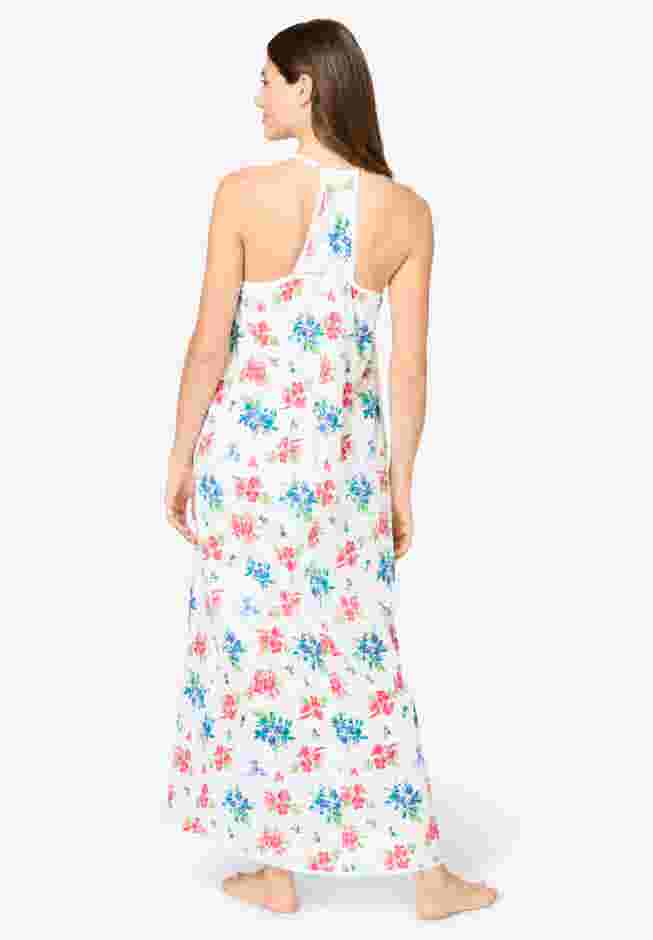 Breezy Eyelet Knit Long Nightgown image number 1