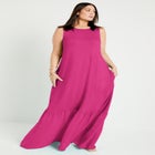 Ruffle Hem Maxi Dress image number null