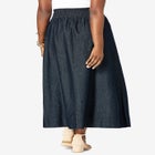 Chambray Maxi Skirt image number null