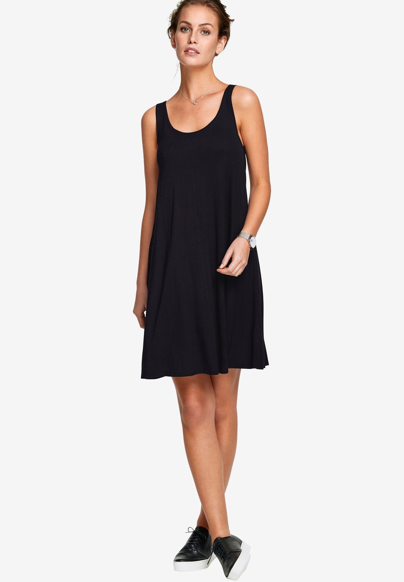 Crossover Back Tank Dress image number 0