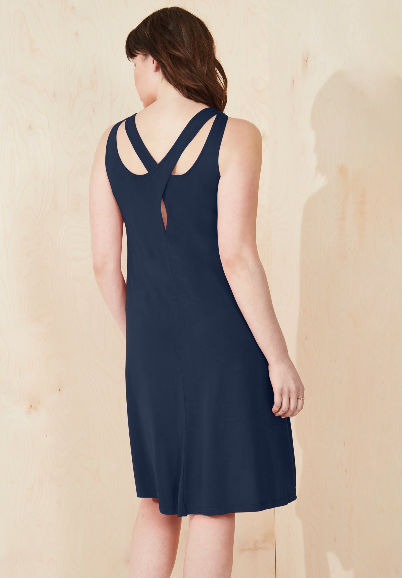 Crossover Back Tank Dress image number 1