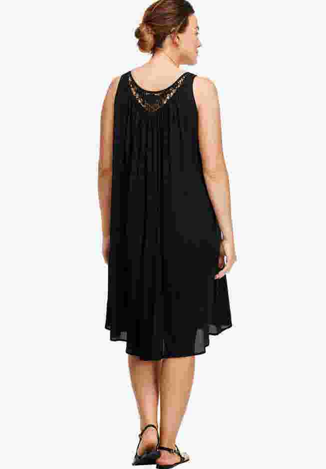 Lace Inset Trapeze Dress image number 1