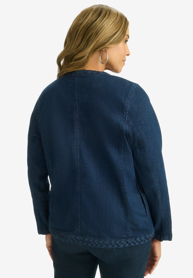 Braided Denim Jacket image number null