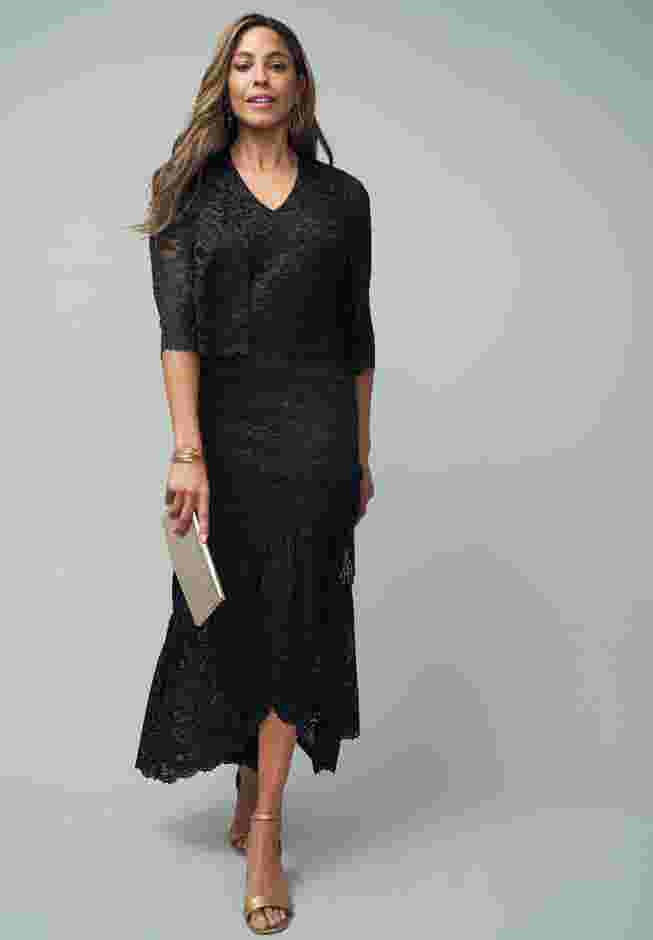 2-Piece Lace Tulip Jacket Dress image number 0