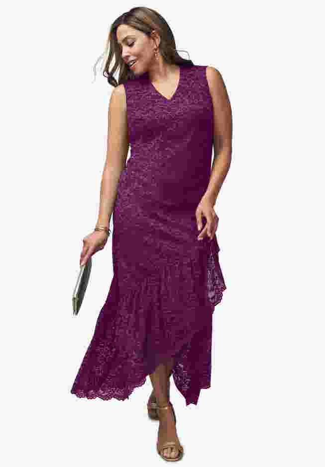 2-Piece Lace Tulip Jacket Dress image number 1