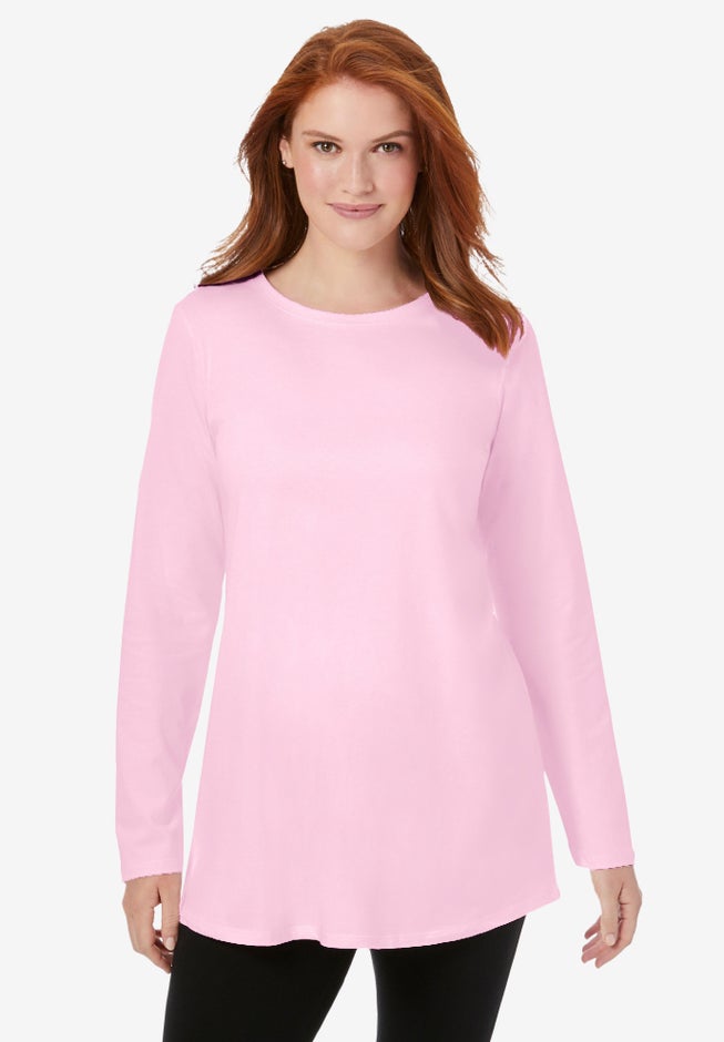 Perfect Long-Sleeve Crewneck Tunic image number 5