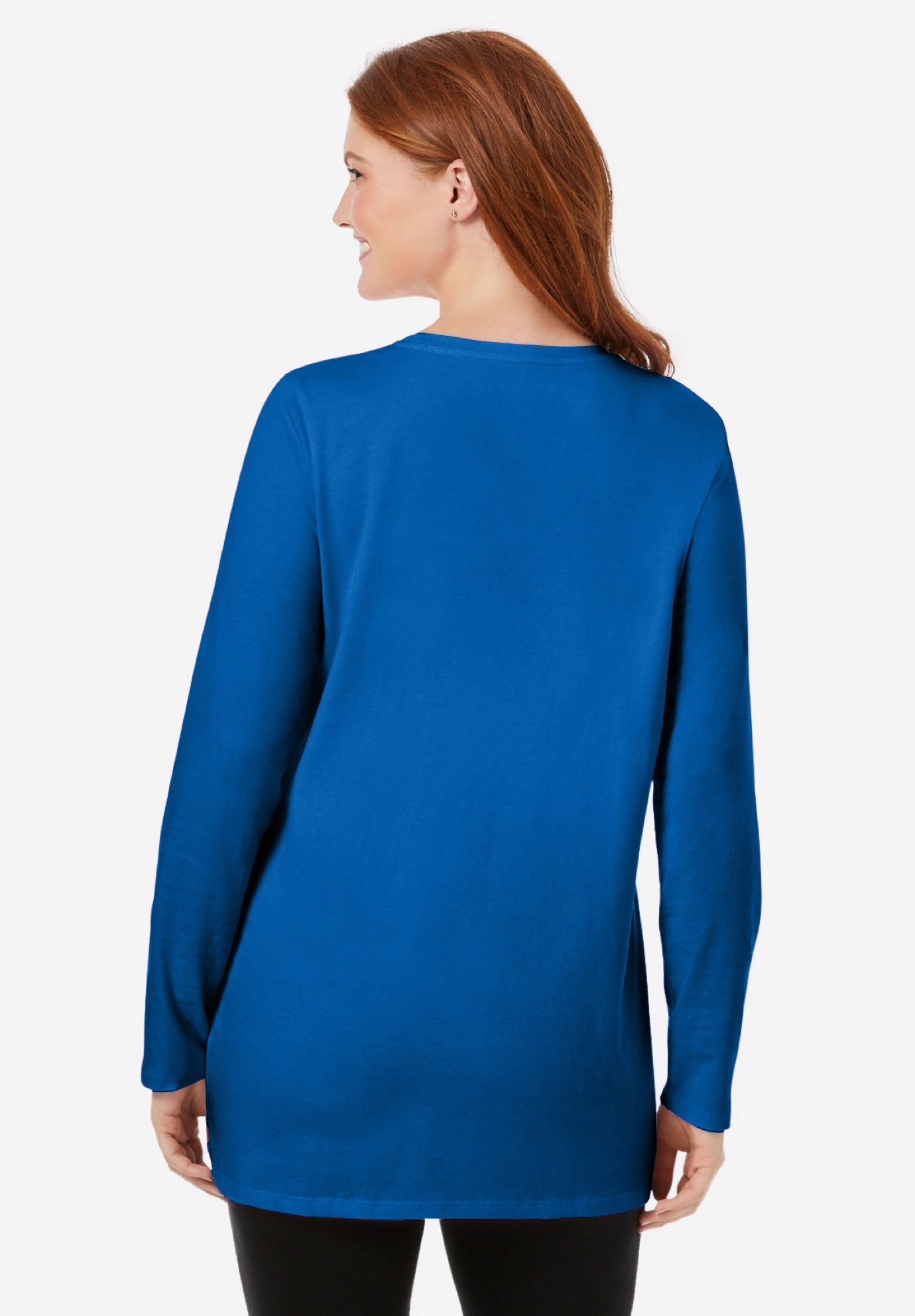Perfect Long-Sleeve Crewneck Tunic image number 1