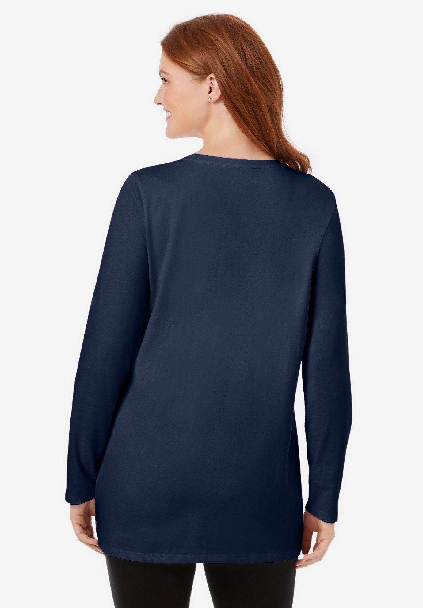Perfect Long-Sleeve Crewneck Tunic image number 1