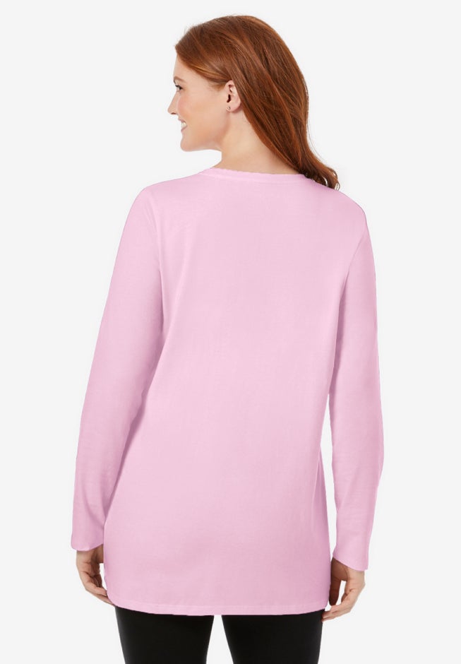 Perfect Long-Sleeve Crewneck Tunic image number 1