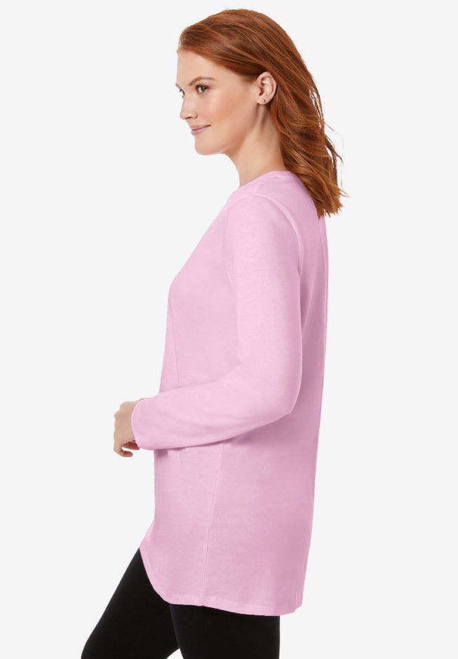 Perfect Long-Sleeve Crewneck Tunic image number 2