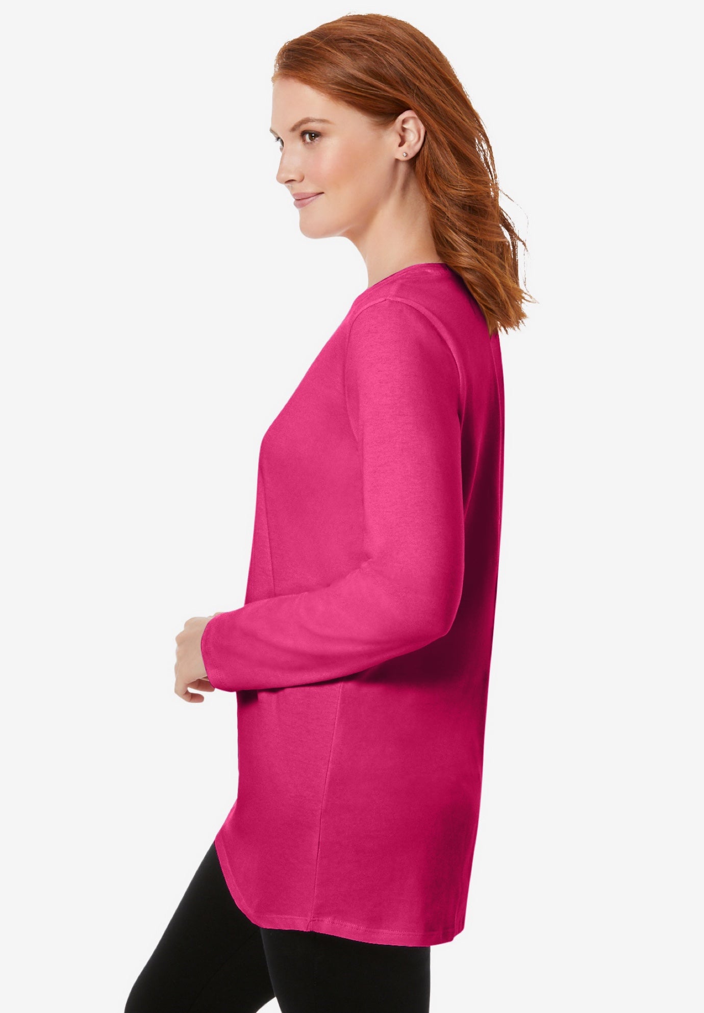 Perfect Long-Sleeve Crewneck Tunic image number 2