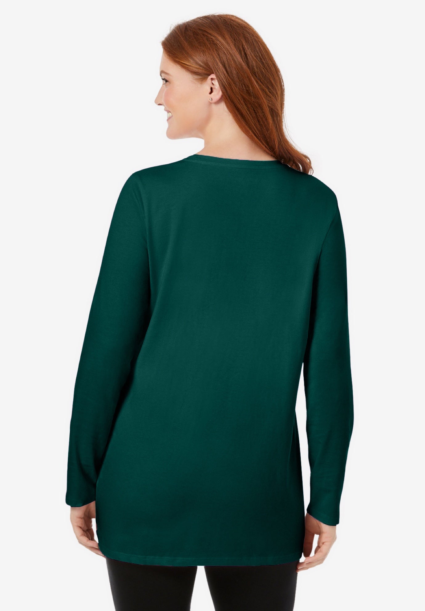 Perfect Long-Sleeve Crewneck Tunic image number 1