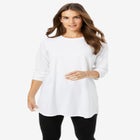 Perfect Long-Sleeve Crewneck Tunic image number null