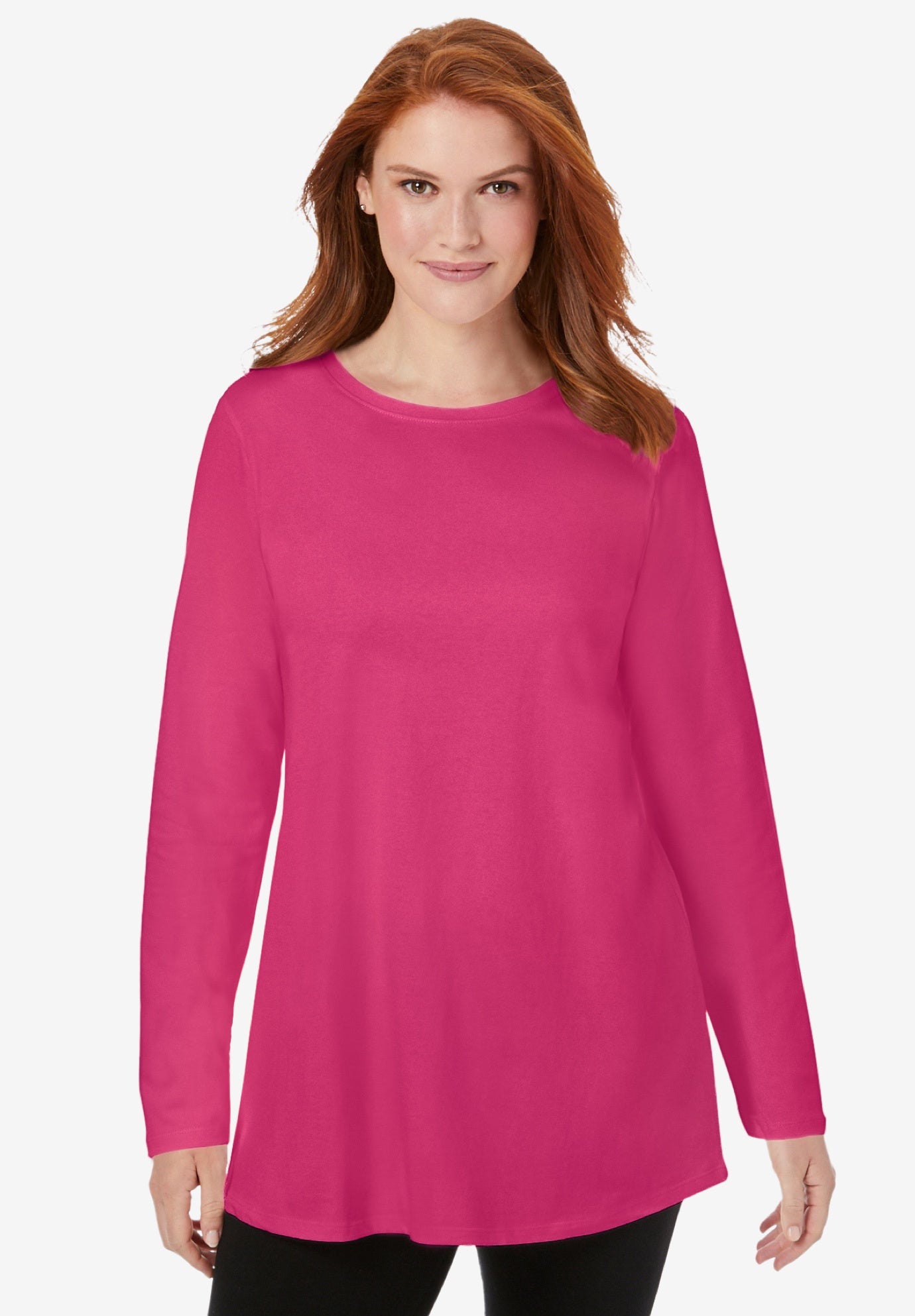 Perfect Long-Sleeve Crewneck Tunic image number 0