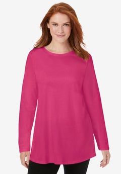 Perfect Long-Sleeve Crewneck Tunic