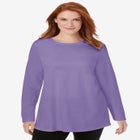 Perfect Long-Sleeve Crewneck Tunic image number null