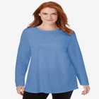 Perfect Long-Sleeve Crewneck Tunic image number null